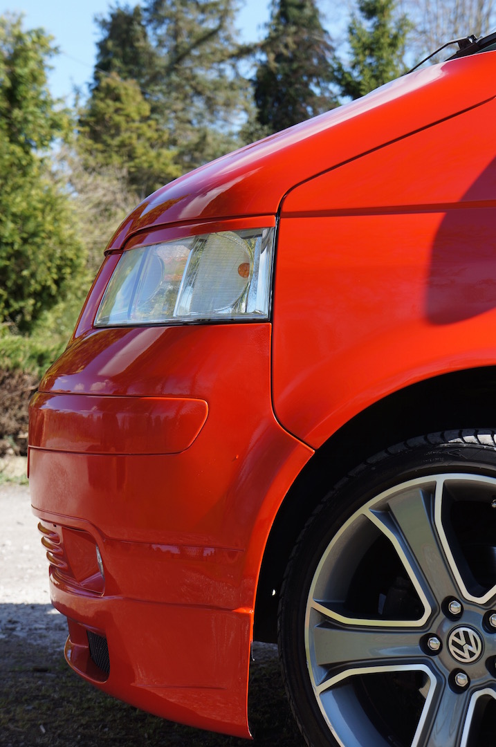 VW T5 bumper spoiler fitting